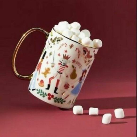 Anthropologie Rifle Paper Co. Holiday Nutcracker Mug - Picture 1 of 2